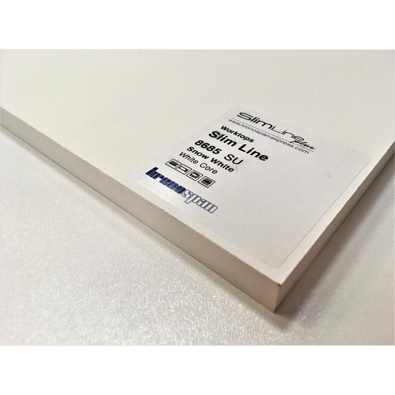 Blat Slim Line Biel Alpejska 8685 SU 12mm konfiguracja blatu na wymiar
