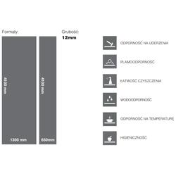 Blat Slim Line Łupek Arosa Jasny K538 PH 12mm