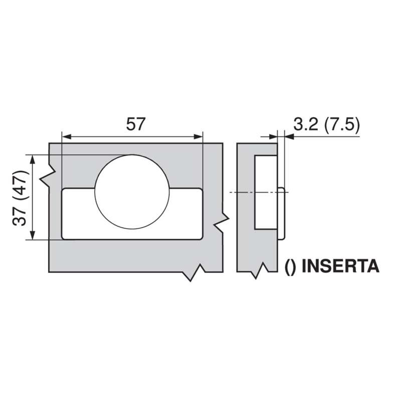 BLUM zawias 155 stopni, clip top bez sprężyny 70T7550