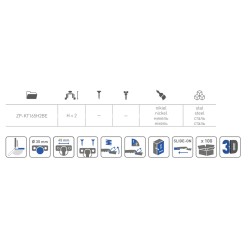 ZAWIAS GTV 165° PROWADNIK BEZ EURO H-2MM