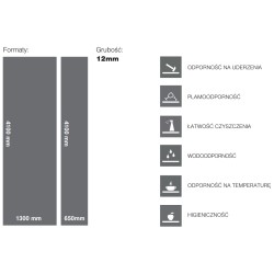 Blat kompaktowy Slim Line