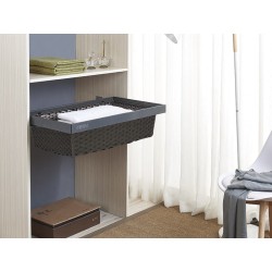 Kosz rattanowy SYMPHONY antracyt 800