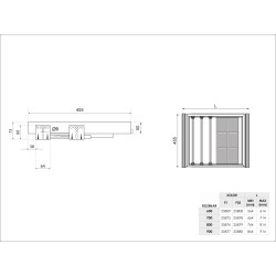 Wieszak na spodnie + organizer na ubrania SYMPHONY antracyt 800