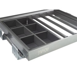 Wieszak na spodnie + organizer na ubrania SYMPHONY antracyt 800