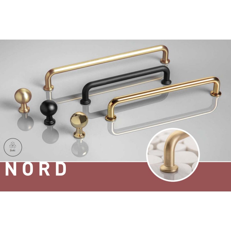 GTV uchwyt meblowy NORD czarny 320/334mm