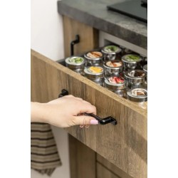 GTV uchwyt meblowy OTTO czarny 160/198mm