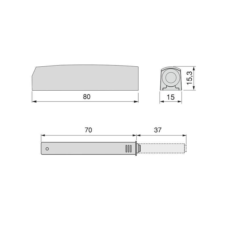 TicTac pushlite+adapter biały