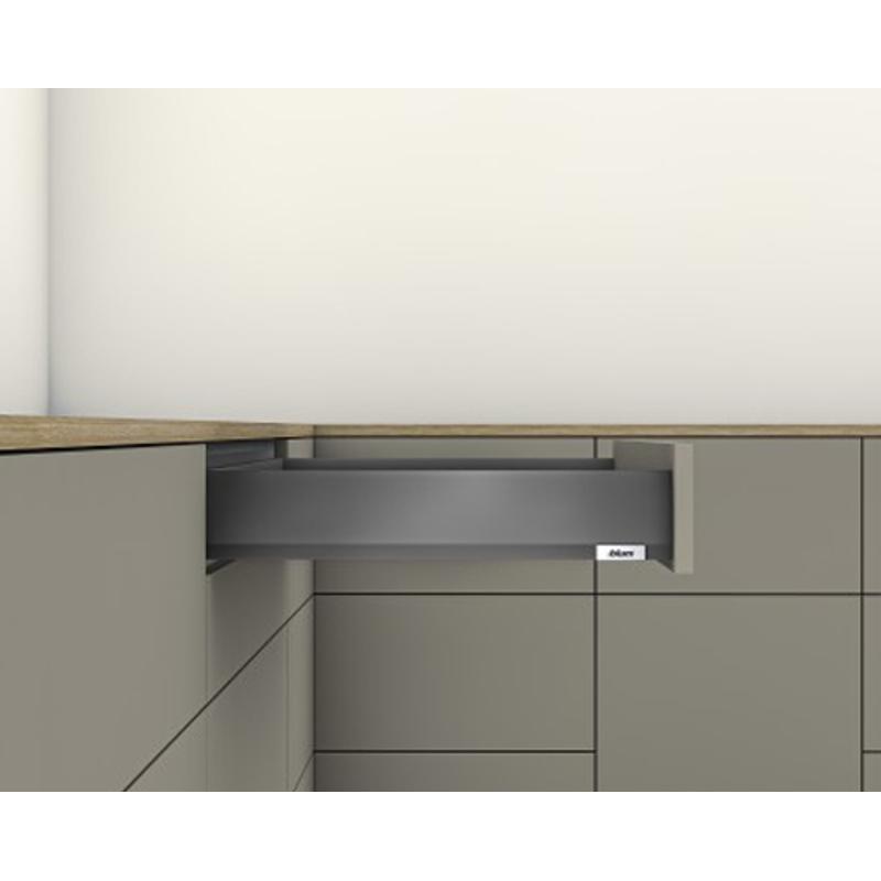 Szuflada BLUM Merivobox M (niska), L – 550mm, antracyt mat