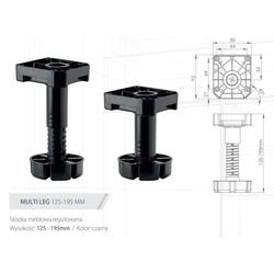 Stopka meblowa MULTI-LEG 85-125
