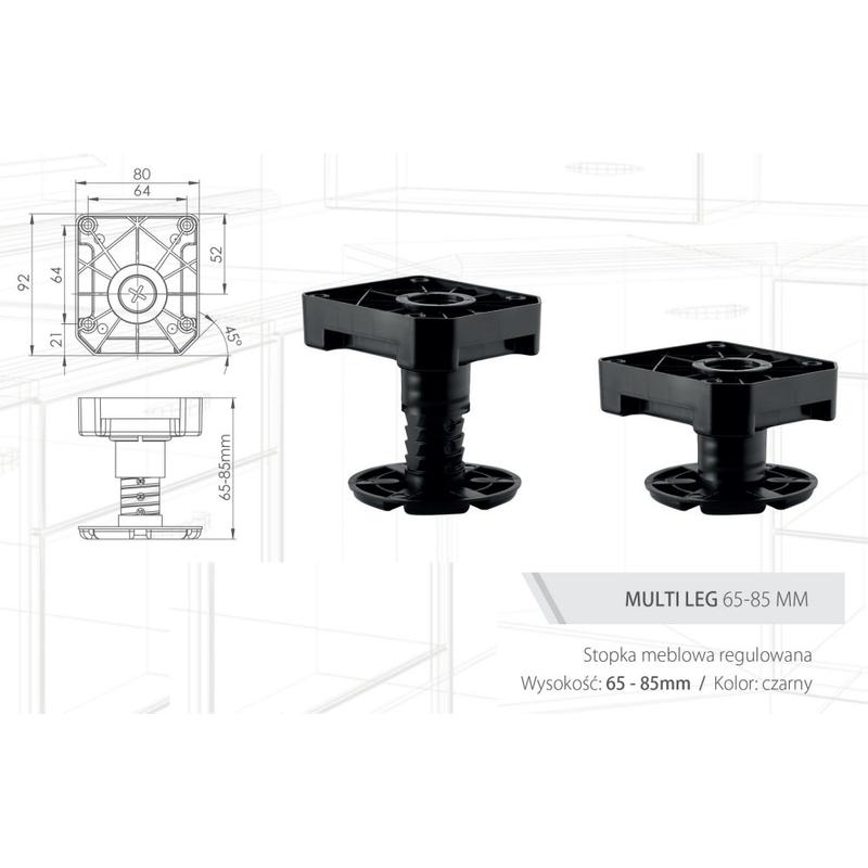 Stopka meblowa MULTI-LEG 85-125