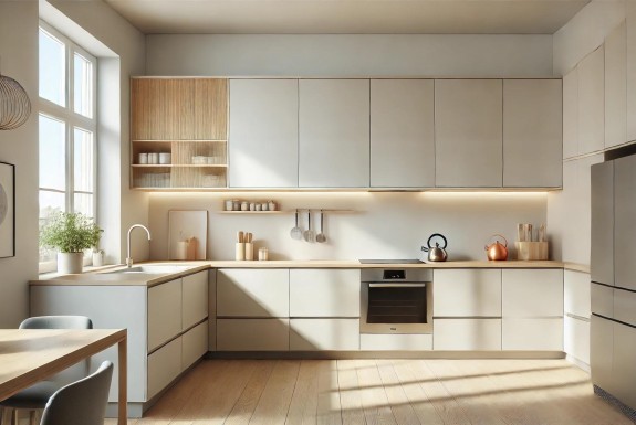 Jak zaprojektować kuchnię na wymiar, aby była wygodna w codziennym użytkowaniu? Sprawdź zasady ergonomii i układu szafek kuchennych, które stosują projektanci.
